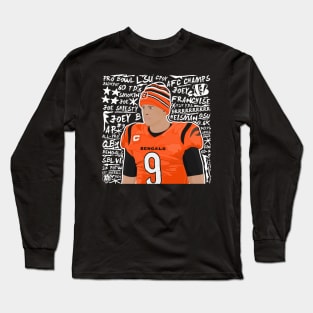 Joe Burrow Art Design Long Sleeve T-Shirt